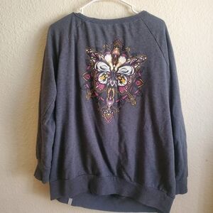 Torrid Active Light Pullover Sweatshirt Top Plus Size Gothy Girly 2XL Festival